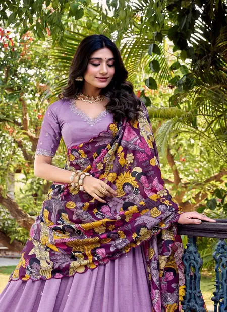 Lavender Colour Varnika Lehenga Blouse With Dupatta Lnb1237 Bulk Order In India